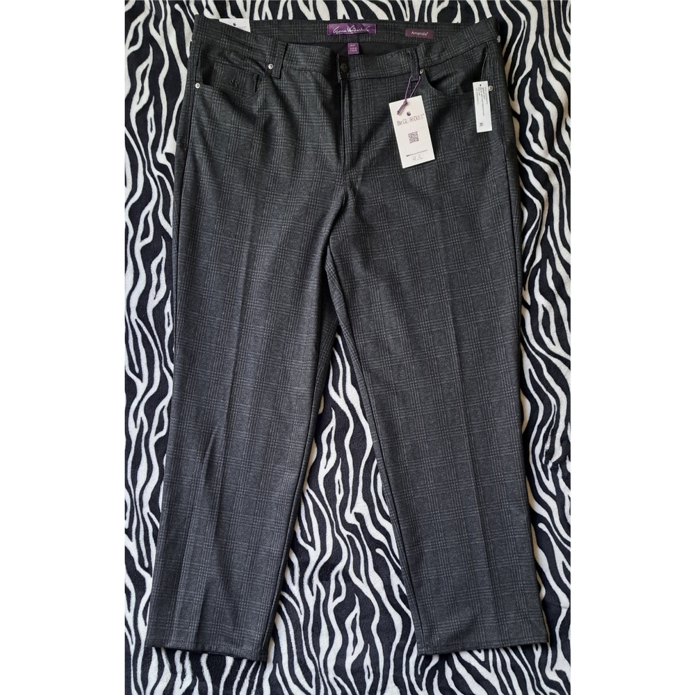 Gloria Vanderbilt  Womens Amanda Ponte Pants 20W Average